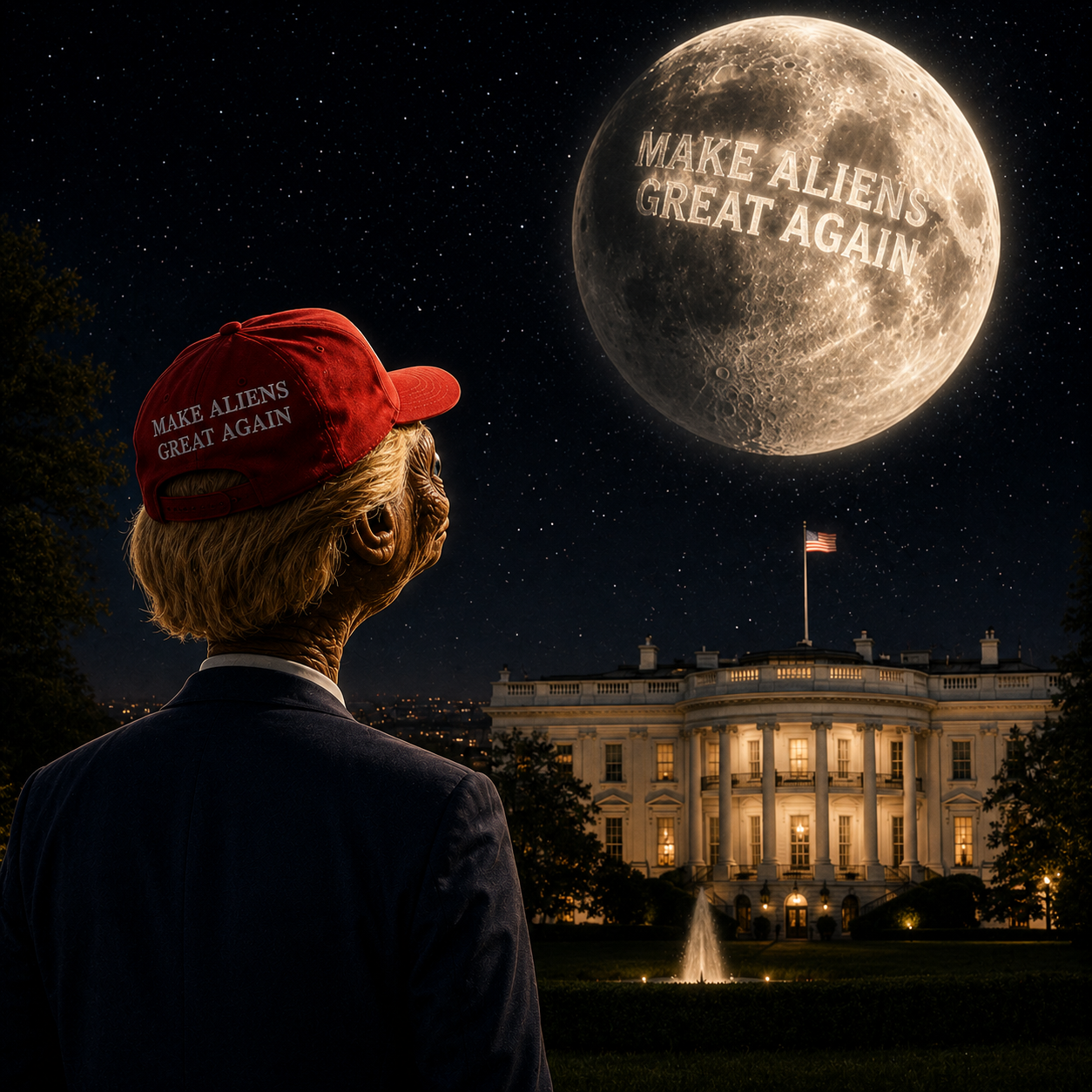 Donalien gazes at the moon: 'This is my next property'