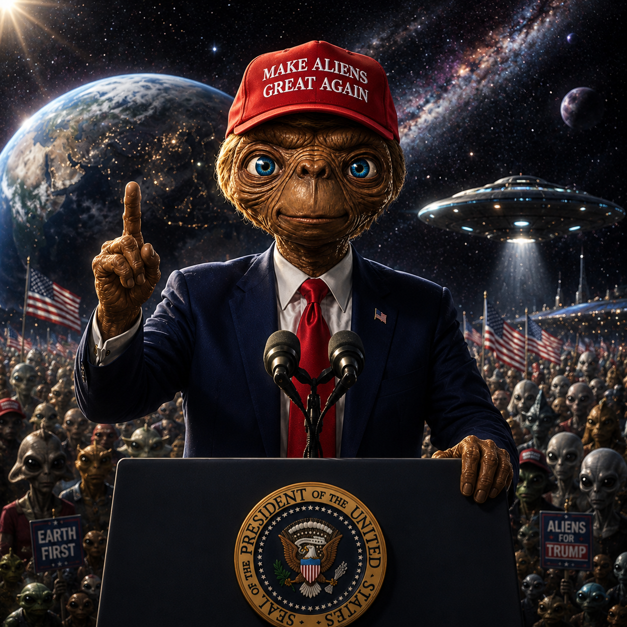 Galactic rally draws 50 billion attendees across 47 galaxies